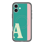 スリムプロテクションプレミアムケース with MagSafe［ オリジナル - initial color line - A green ］