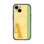 スリムプロテクションプレミアムケース with MagSafe［ オリジナル - initial color line - A yellow ］