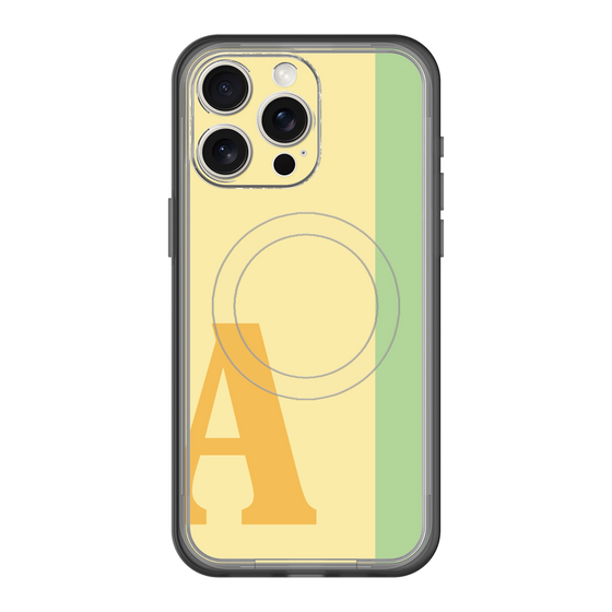 スリムプロテクションプレミアムケース with MagSafe［ オリジナル - initial color line - A yellow ］