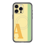 スリムプロテクションプレミアムケース with MagSafe［ オリジナル - initial color line - A yellow ］