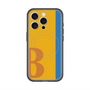 スリムプロテクションプレミアムケース with MagSafe［ オリジナル - initial color line - B orange ］