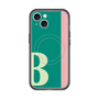 スリムプロテクションプレミアムケース with MagSafe［ オリジナル - initial color line - B green ］