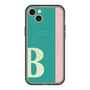 スリムプロテクションプレミアムケース with MagSafe［ オリジナル - initial color line - B green ］