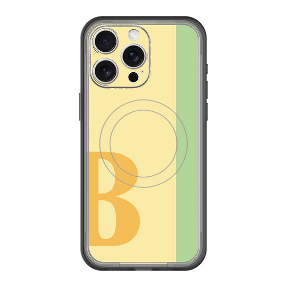 スリムプロテクションプレミアムケース with MagSafe［ オリジナル - initial color line - B yellow ］