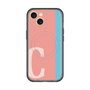 スリムプロテクションプレミアムケース with MagSafe［ オリジナル - initial color line - C pink ］