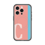 スリムプロテクションプレミアムケース with MagSafe［ オリジナル - initial color line - C pink ］