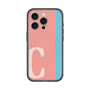 スリムプロテクションプレミアムケース with MagSafe［ オリジナル - initial color line - C pink ］