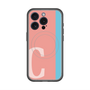 スリムプロテクションプレミアムケース with MagSafe［ オリジナル - initial color line - C pink ］