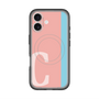 スリムプロテクションプレミアムケース with MagSafe［ オリジナル - initial color line - C pink ］