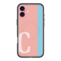 スリムプロテクションプレミアムケース with MagSafe［ オリジナル - initial color line - C pink ］