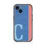 スリムプロテクションプレミアムケース with MagSafe［ オリジナル - initial color line - C blue ］