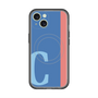 スリムプロテクションプレミアムケース with MagSafe［ オリジナル - initial color line - C blue ］
