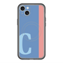 スリムプロテクションプレミアムケース with MagSafe［ オリジナル - initial color line - C blue ］