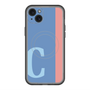 スリムプロテクションプレミアムケース with MagSafe［ オリジナル - initial color line - C blue ］