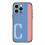 スリムプロテクションプレミアムケース with MagSafe［ オリジナル - initial color line - C blue ］
