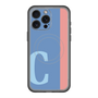 スリムプロテクションプレミアムケース with MagSafe［ オリジナル - initial color line - C blue ］