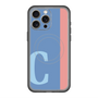 スリムプロテクションプレミアムケース with MagSafe［ オリジナル - initial color line - C blue ］