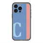 スリムプロテクションプレミアムケース with MagSafe［ オリジナル - initial color line - C blue ］