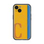 スリムプロテクションプレミアムケース with MagSafe［ オリジナル - initial color line - C orange ］