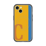 スリムプロテクションプレミアムケース with MagSafe［ オリジナル - initial color line - C orange ］