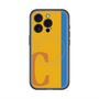スリムプロテクションプレミアムケース with MagSafe［ オリジナル - initial color line - C orange ］