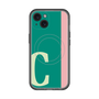スリムプロテクションプレミアムケース with MagSafe［ オリジナル - initial color line - C green ］
