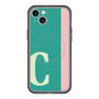 スリムプロテクションプレミアムケース with MagSafe［ オリジナル - initial color line - C green ］