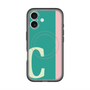 スリムプロテクションプレミアムケース with MagSafe［ オリジナル - initial color line - C green ］