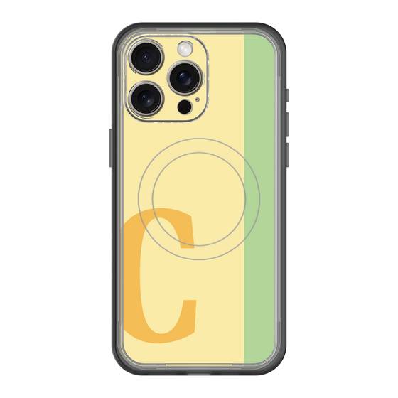 スリムプロテクションプレミアムケース with MagSafe［ オリジナル - initial color line - C yellow ］