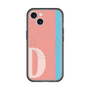スリムプロテクションプレミアムケース with MagSafe［ オリジナル - initial color line - D pink ］