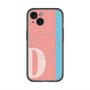 スリムプロテクションプレミアムケース with MagSafe［ オリジナル - initial color line - D pink ］