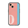 スリムプロテクションプレミアムケース with MagSafe［ オリジナル - initial color line - D pink ］