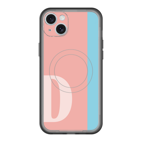スリムプロテクションプレミアムケース with MagSafe［ オリジナル - initial color line - D pink ］