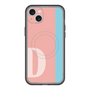 スリムプロテクションプレミアムケース with MagSafe［ オリジナル - initial color line - D pink ］