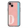 スリムプロテクションプレミアムケース with MagSafe［ オリジナル - initial color line - D pink ］