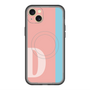 スリムプロテクションプレミアムケース with MagSafe［ オリジナル - initial color line - D pink ］