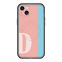 スリムプロテクションプレミアムケース with MagSafe［ オリジナル - initial color line - D pink ］