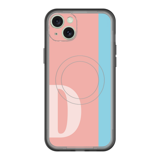 スリムプロテクションプレミアムケース with MagSafe［ オリジナル - initial color line - D pink ］