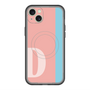 スリムプロテクションプレミアムケース with MagSafe［ オリジナル - initial color line - D pink ］