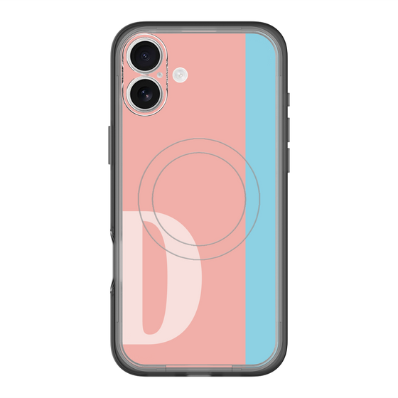 スリムプロテクションプレミアムケース with MagSafe［ オリジナル - initial color line - D pink ］