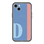 スリムプロテクションプレミアムケース with MagSafe［ オリジナル - initial color line - D blue ］