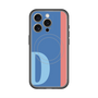 スリムプロテクションプレミアムケース with MagSafe［ オリジナル - initial color line - D blue ］