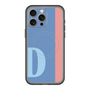 スリムプロテクションプレミアムケース with MagSafe［ オリジナル - initial color line - D blue ］