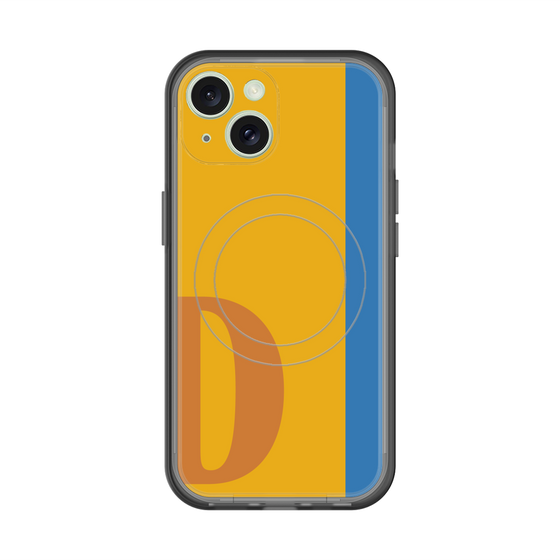 スリムプロテクションプレミアムケース with MagSafe［ オリジナル - initial color line - D orange ］