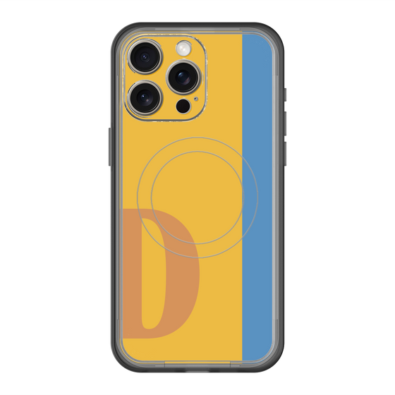 スリムプロテクションプレミアムケース with MagSafe［ オリジナル - initial color line - D orange ］