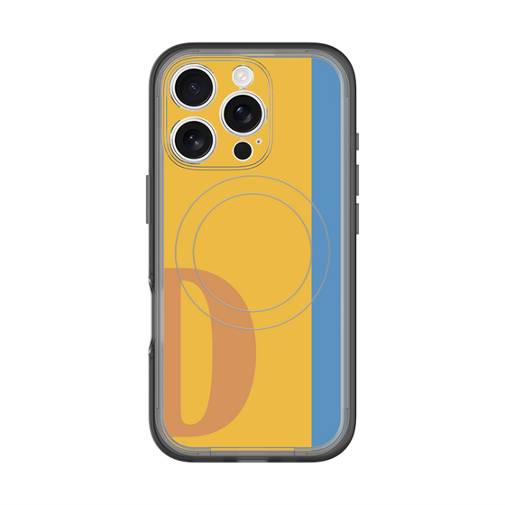 スリムプロテクションプレミアムケース with MagSafe［ オリジナル - initial color line - D orange ］