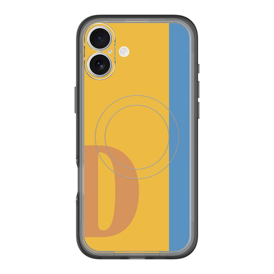 スリムプロテクションプレミアムケース with MagSafe［ オリジナル - initial color line - D orange ］