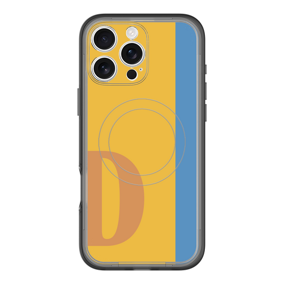 スリムプロテクションプレミアムケース with MagSafe［ オリジナル - initial color line - D orange ］