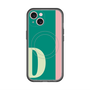 スリムプロテクションプレミアムケース with MagSafe［ オリジナル - initial color line - D green ］
