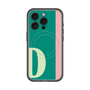 スリムプロテクションプレミアムケース with MagSafe［ オリジナル - initial color line - D green ］